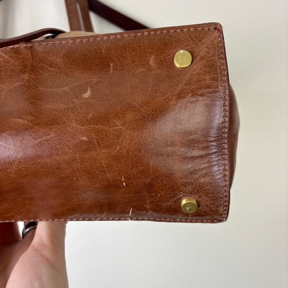 Hobo The Original Patchwork Python Mixed Panel Leather Journey Shoulder Tote Bag - Picture 4 of 10